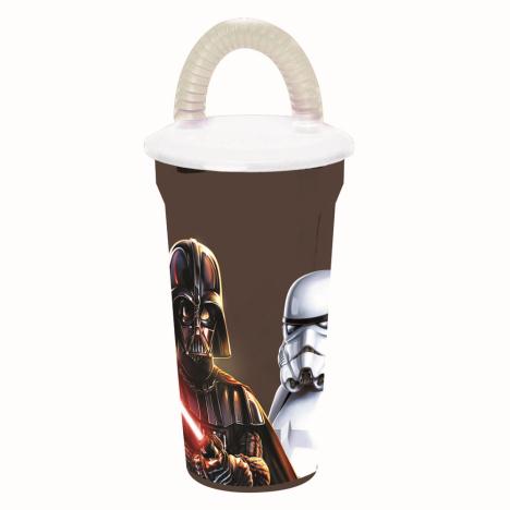 Star Wars 450ml Plastic Drinks Cup With Straw £1.99